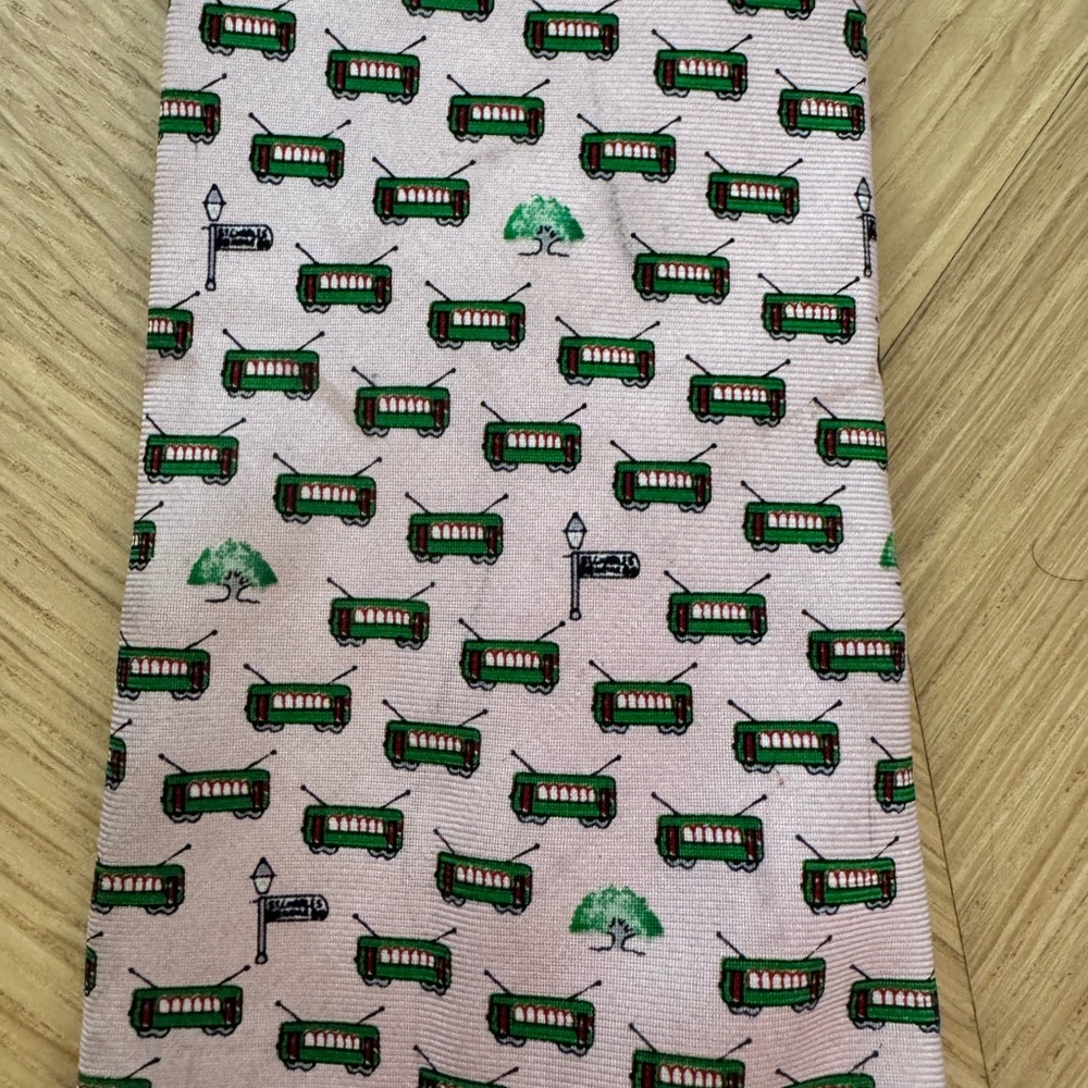 NOLA COUTURE Pink Boy’s Streetcar Tie